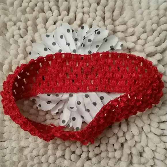 ❤️3/25 Red, Black & White Headband Bundle of 3 Baby Bling Summer Fall Colors - Picture 4 of 9